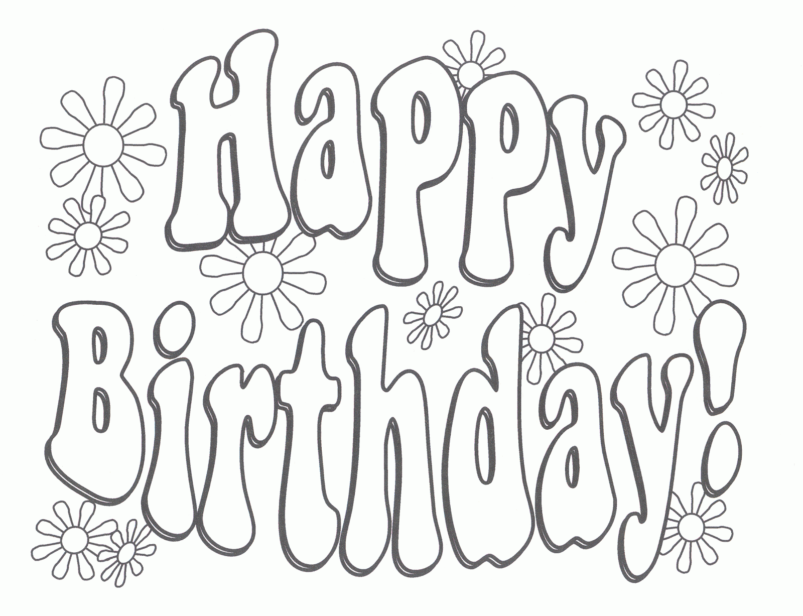 Birthday Coloring Pages For Dad FCP