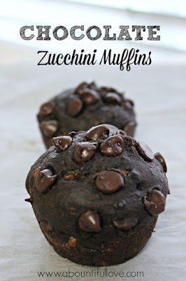 Chocolate Zucchini Muffins 