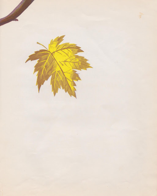Children's Books, Illustration, Mid Century Modern, My Retro Reads, Vintage, Picture Books, Roger Duvoisin, Alvin Tresselt, Autumn, Fall, Leaves, Maple Tree