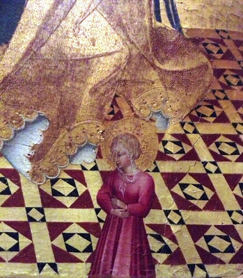 Castiglione d'Orcia, Sala d'Arte San Giovanni: part. tavola di Giovanni di Paolo
