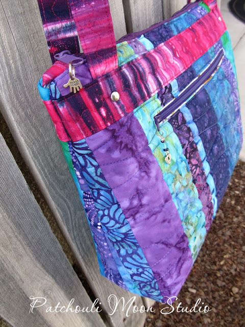 Patchouli Moon Studio~ Arabesque Bag in Purples-Pink-Aqua