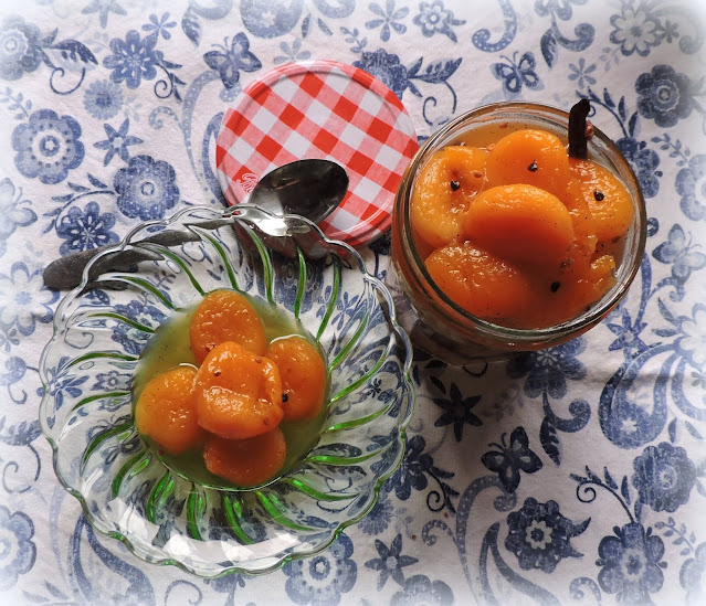 Dried Apricots in Cardamom Syrup
