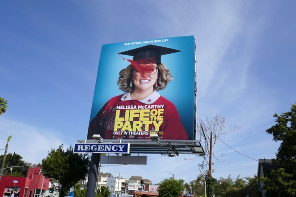 Life of the Party film billboard Fairfax Avenue Life of the Party billboard