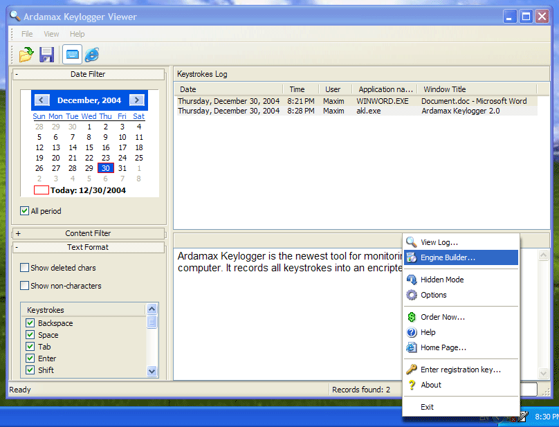 Keylogger Bedava Yukle: Spyrix Keylogger Free