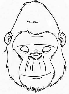 Маска-обезьяна-горилла