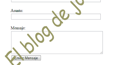 Formulario de contacto con validación de campos en php