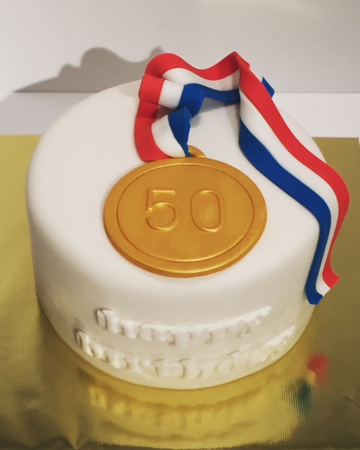 Taarten; Gemaakt door Verjaardagstaart jaar! 50th cake
