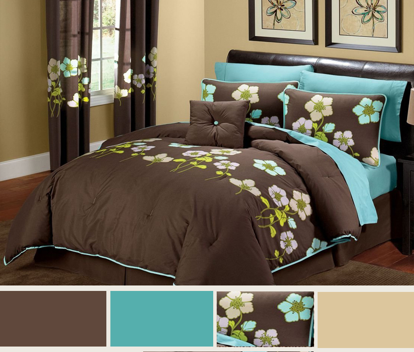 Turquoise And Brown Bedroom Ideas