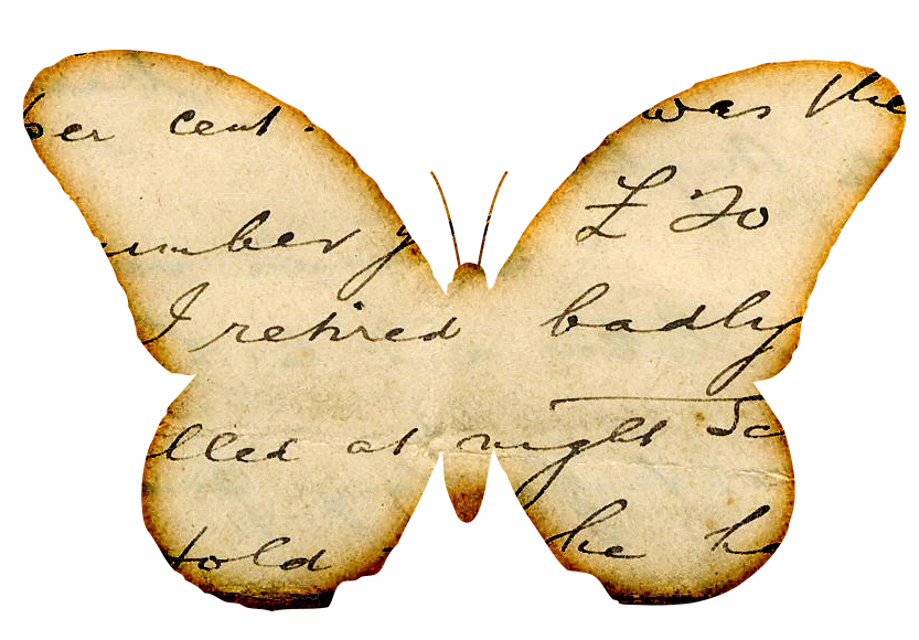 free vintage butterfly clipart - photo #1