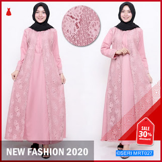 MRT027G90 Gamis Hena Brokat Kebaya Terbaru BMGShop
