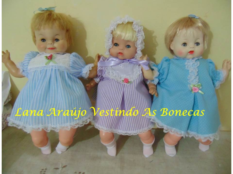 Lana Araújo Vestindo as bonecas: Roupas vintage Para boneca Antiga