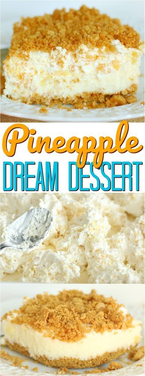 (Almost) No-Bake Pineapple Dream Dessert #nobake #pineapple #dessert #dessertrecipes #easydessertrecipes #cake #cakerecipes (Almost) No-Bake Pineapple Dream Dessert #nobake #pineapple #dessert #dessertrecipes #easydessertrecipes #cake #cakerecipes