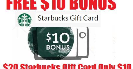 $20 starbucks gift card