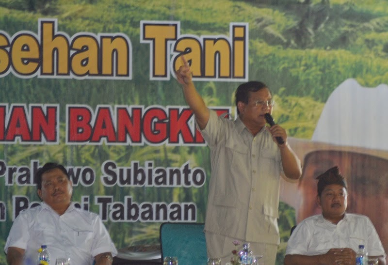 Pertanian Indonesia Tertinggal, Ini Kata Prabowo
