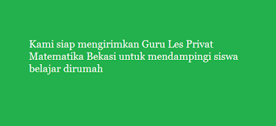 les privat matematika bekasi guru les privat matematika bekasi