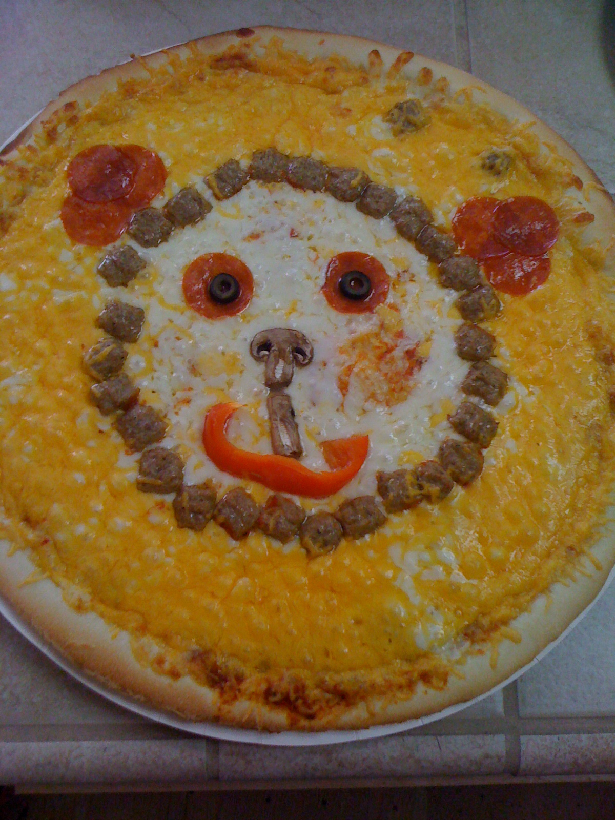 Catholic Cuisine St. Mark Lion Pizza