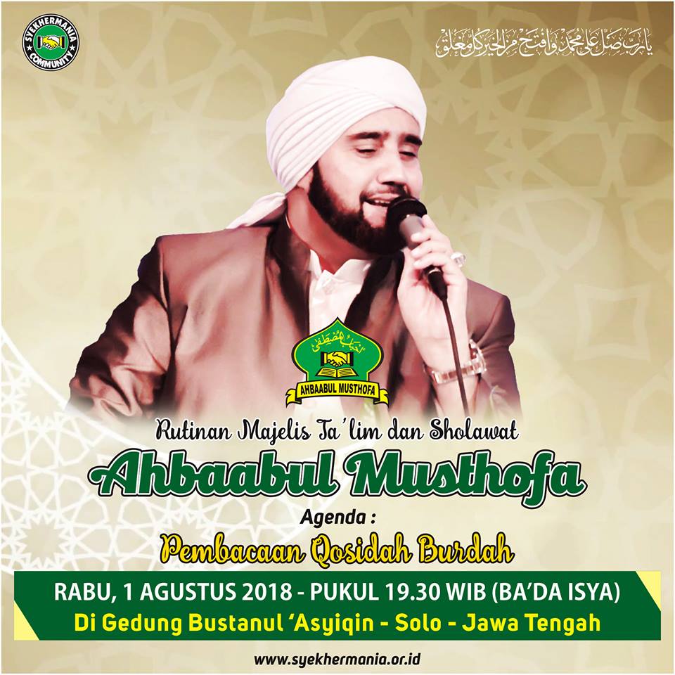Jadwal Habib Syech Bulan Agustus 2018 Lengkap Terbaru