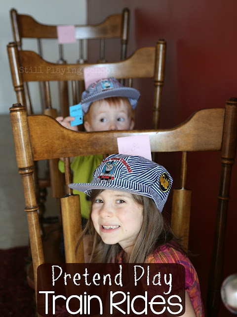 Pretend play train station for kids!