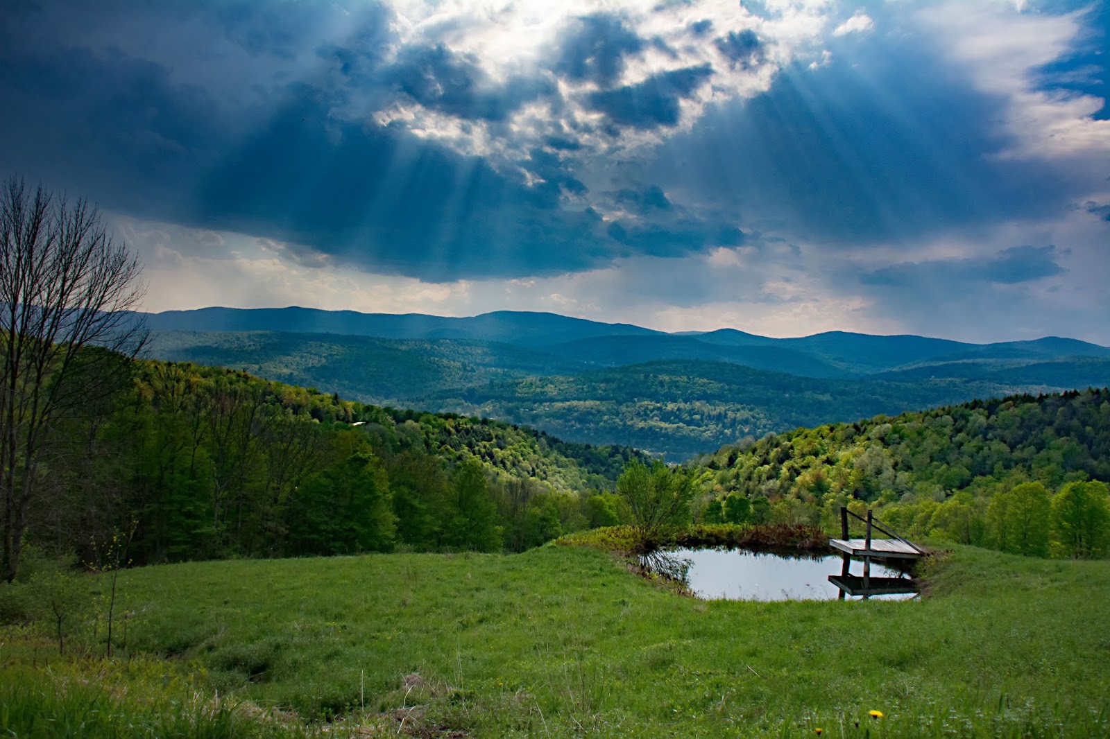 Carol's View Of New England Northfield VT and Shadow Pond Woodbury VT