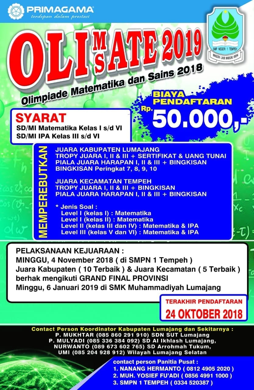 Olimate Dan Olisate 2019 Masnur Belajar
