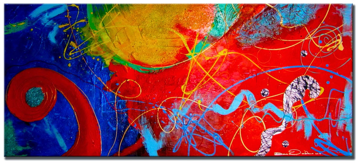 Abstract Painting "Livin' it Up" by Dora Woodrum