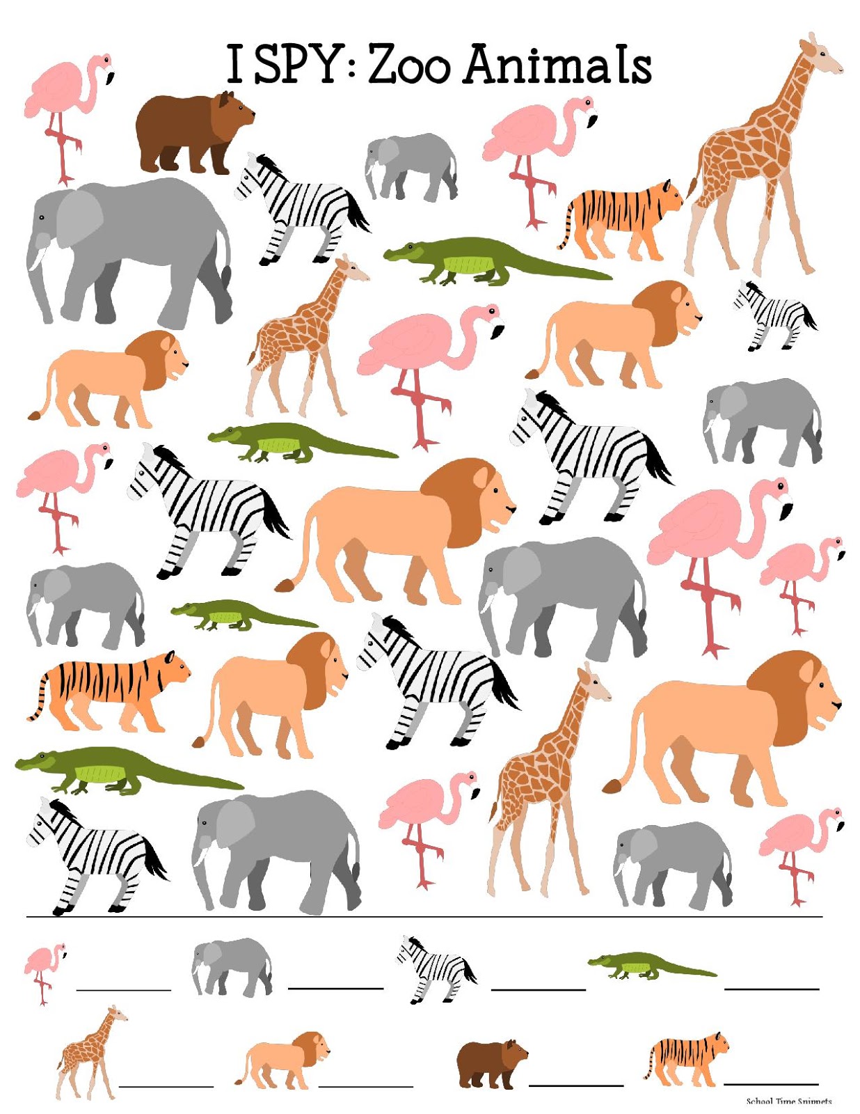Zoo Animal Printables Printable Word Searches