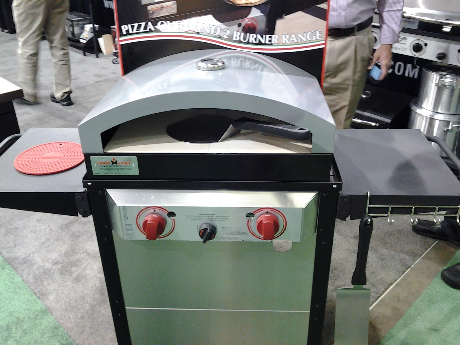 Online Grilling New 4 burner cooker from Camp Chef and look for the new Pizza Oven for under 200
