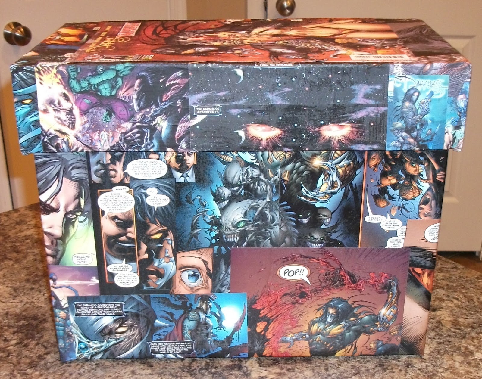 Kracalactaka Creations Comic Decoupage Blog Darkness Comic Decoupage