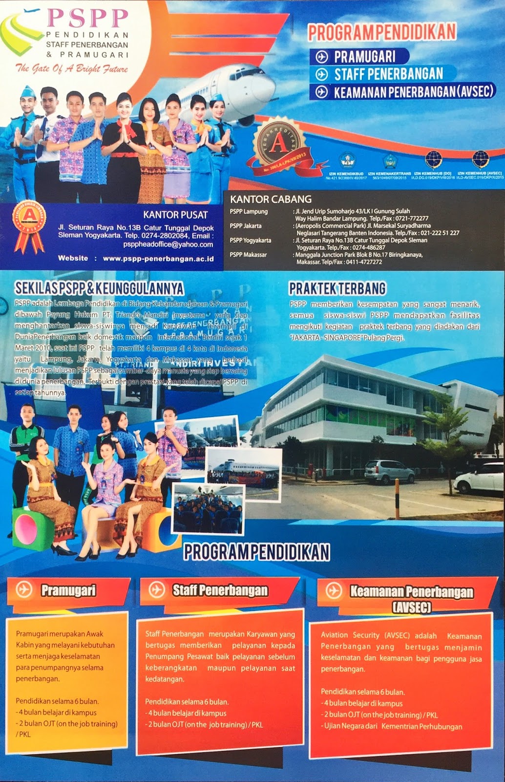 Download Brosur Pspp Penerbangan Terbaru 2018