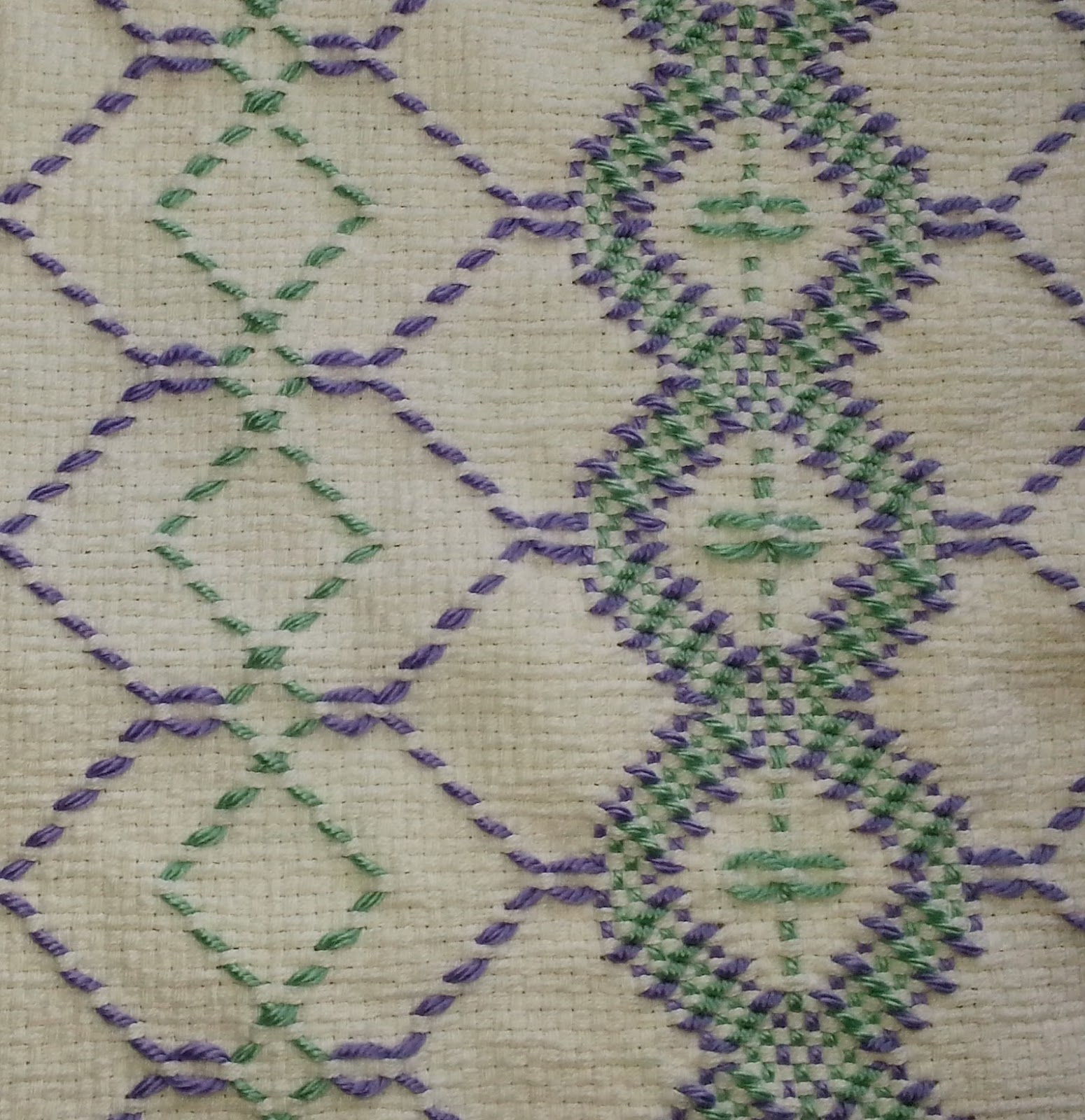 Swedish Weaving Club Lap Afghan Complete