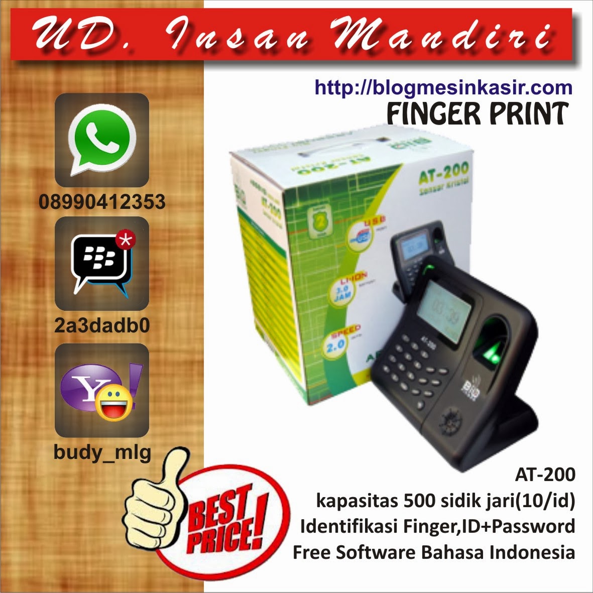 Download Software Bio Finger At-200
