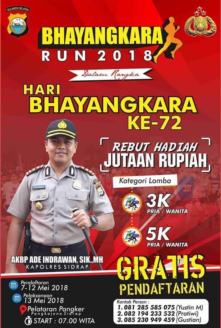 🔍 Bhayangkara Run - Sidrap • 2018 Bhayangkara Run - Sidrap • 2018