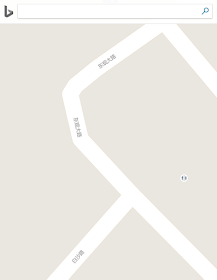 Bing Maps China for the intersection of Baisha Road and Dongguan Road in Jiangmen
