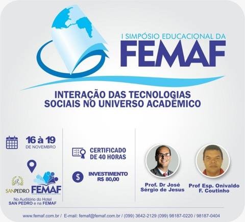 BLOG DO JOAQUIM FILHO: I SIMPÓSIO EDUCACIONAL DA FEMAF