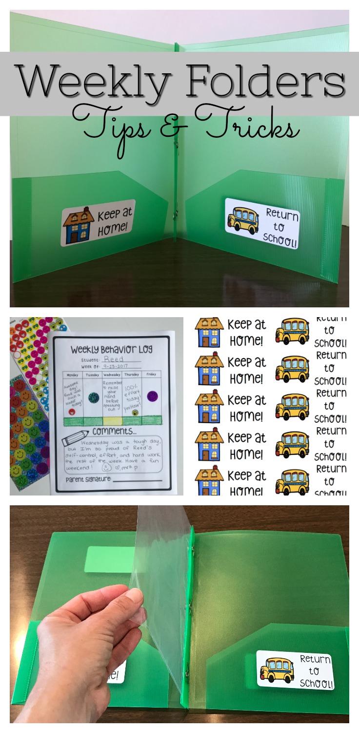 homework folders ideas