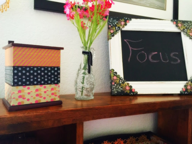 Transform you work space using Washi tape and making a few simple changes.