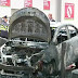 Taxi estalla incendia grifo en la victoria