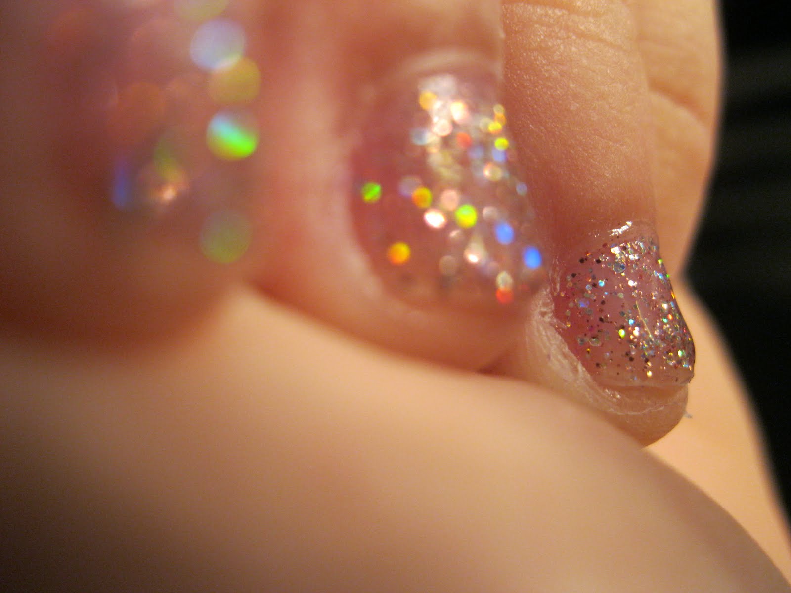 And Everything Nice Glitter Manicure