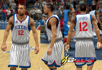 NBA 2K13 Philadelphia 76ers Home Jersey NBA2K Patch