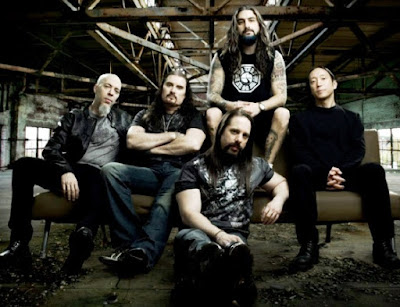 Dream Theater Foto de Dream Theater posando sentados