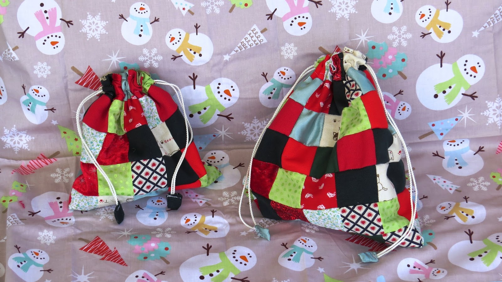 Creating my way to Success Patchwork Gift Bag from Fabric Scraps