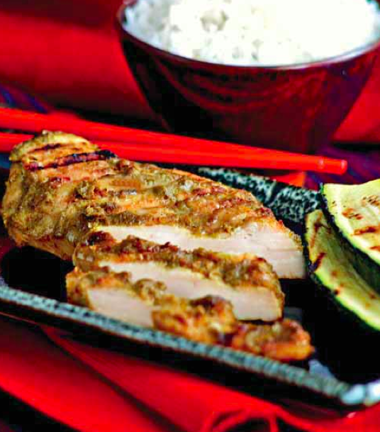 How to Make Thai Grilled Chicken Breast with Green Curry Paste Asian
