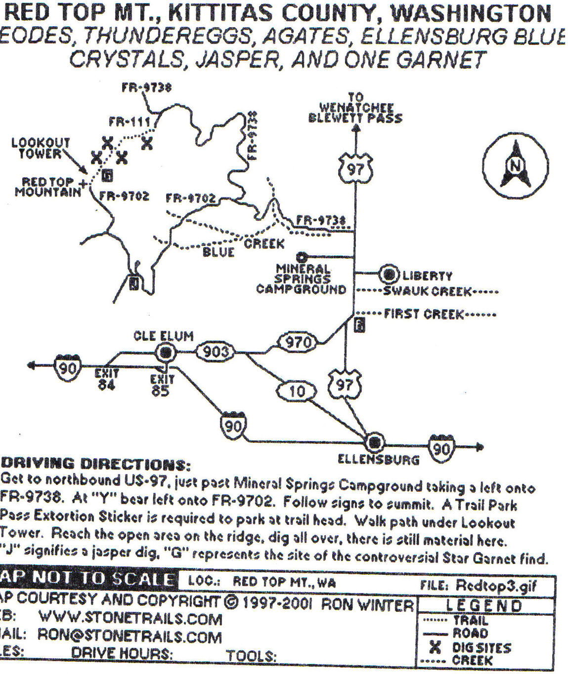 Northwest and Southwest Rockhounding Ellensburg Blue Agates and Where