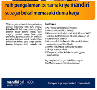 Daftar Lowongan Kerja Bank Mandiri Bangkalan Terbaru 2020 Kerjasurabaya Com Info Lowongan Kerja Di Surabaya Terbaru 2020
