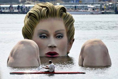 A Huge Statue in Water