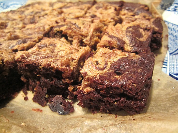 Peanut Butter Swirl Brownies