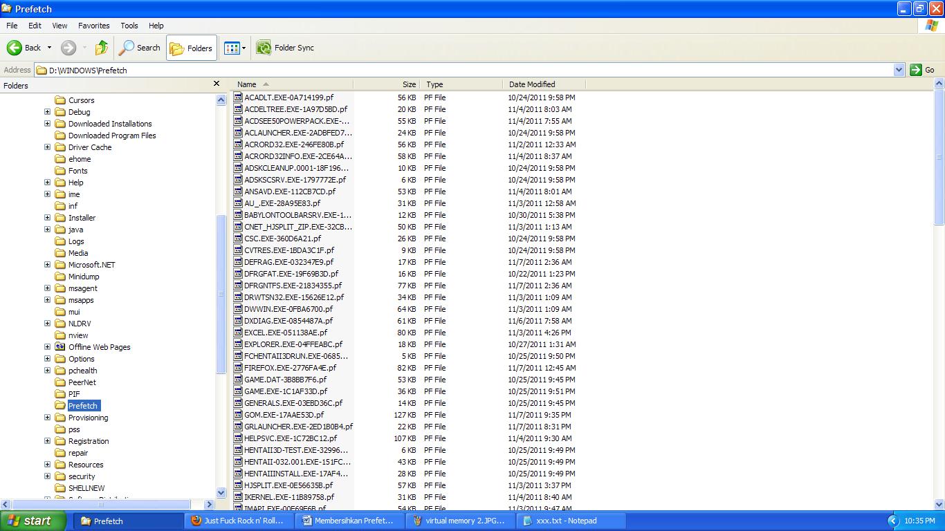 Prefetch Folder