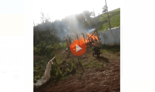 Vídeo: Homem ateia fogo na casa, se atira nas chamas e morre carbonizado
