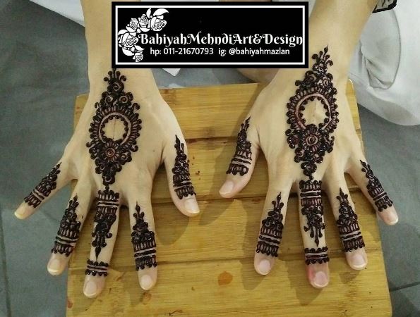 Servis Lukis Inai Henna Cantik Di Melaka Bahiyah Mehndi Art Design Ayue Idris