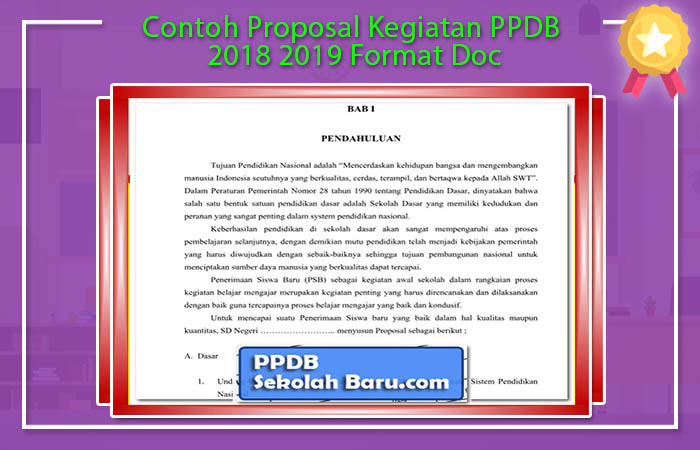 Contoh Proposal Kegiatan PPDB 2018 2019 Format Doc Contoh Proposal Kegiatan PPDB 2018 2019 Format Doc